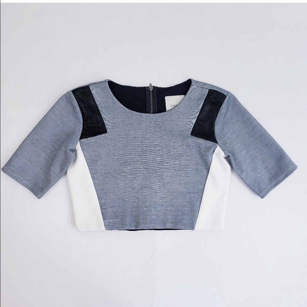 Mason x Michelle Mason short sleeve crop top XS P